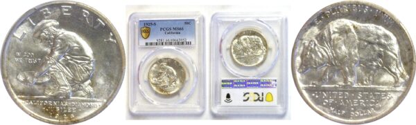 1925-S.  California Commemorative Half Dollar.  -   PCGS. MS-66.