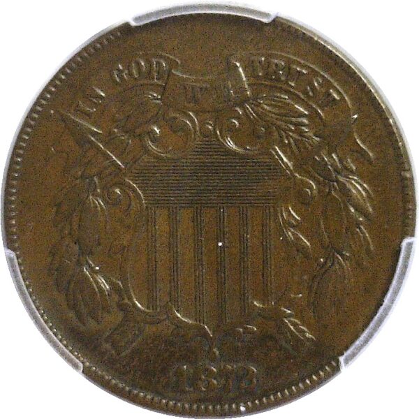 1872. Two Cent Piece  -   PCGS. XF-40. - Image 2