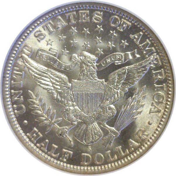 1915-S.  Barber Half Dollar.  -  NGC. MS-63. - Image 3