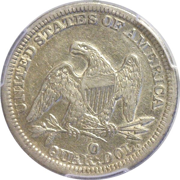 1854-O.  Seated Liberty Quarter.  -  PCGS. VF-30. - Image 3