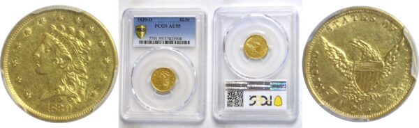 1839-O. $2 1/2 Classic.  -   PCGS. AU-55.