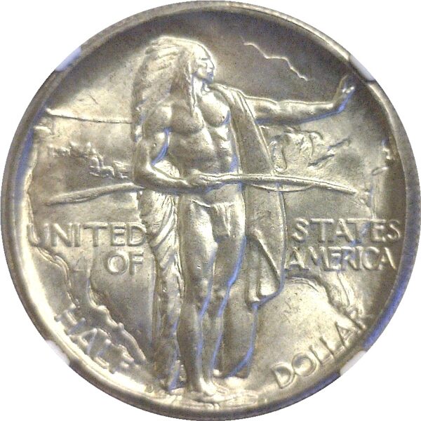 1933-D  Oregon Trail Commemorative Half Dollar.  -  NGC MS-66+. - Image 2