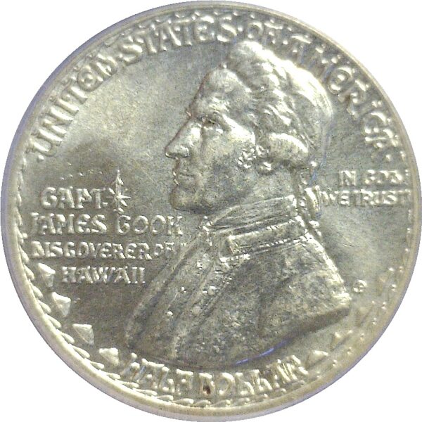 1928. Hawaiian Commemorative Half Dollar.  -  PCGS AU-58.  CAC - Image 2