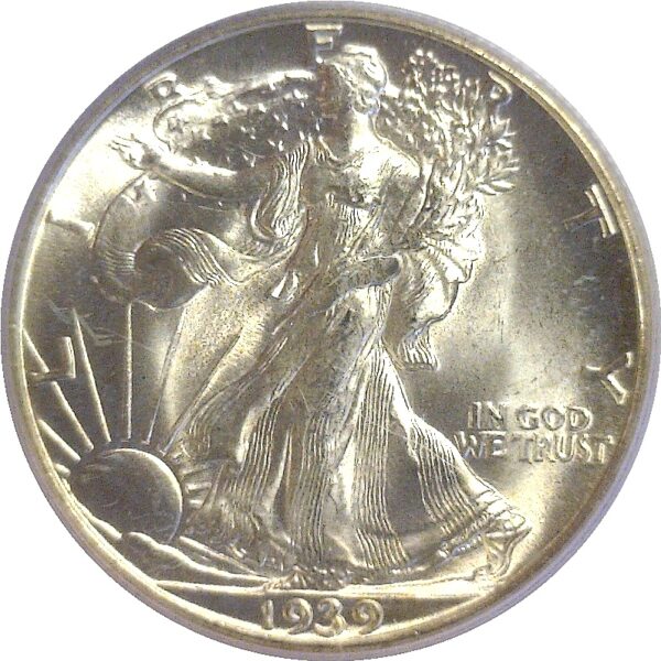 1939-D.  Walking Liberty Half Dollar.  -  PCGS. MS-66. - Image 2