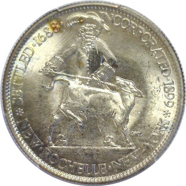 1938 New Rochelle Commemorative Half Dollar  -  PCGS MS-67 - Image 2