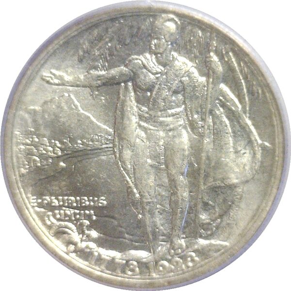 1928. Hawaiian Commemorative Half Dollar.  -  PCGS AU-58.  CAC - Image 3