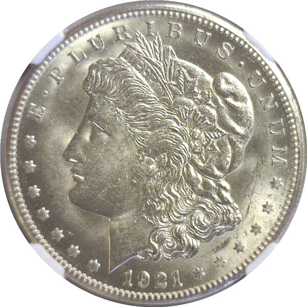 1921-S.  Morgan Dollar.  -  NGC. MS-63. - Image 2
