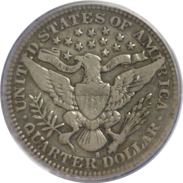 1913-S.  Barber Quarter.  -  PCGS. F-15. - Image 3