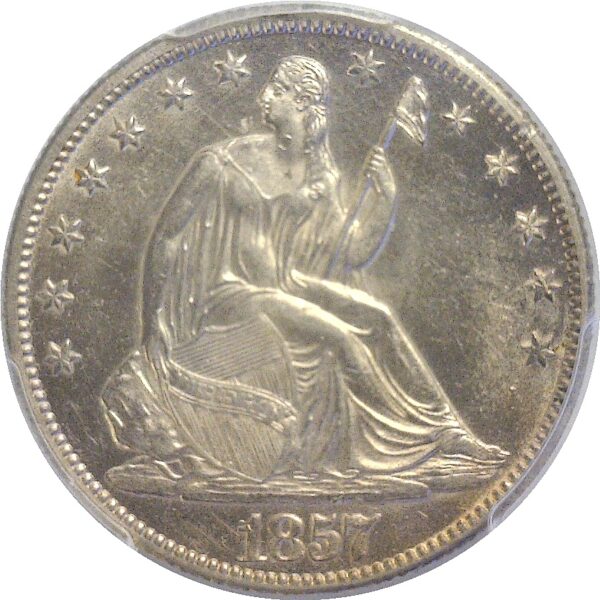 1857-O.  Seated Liberty Half Dollar. PCGS. MS-62. - Image 2