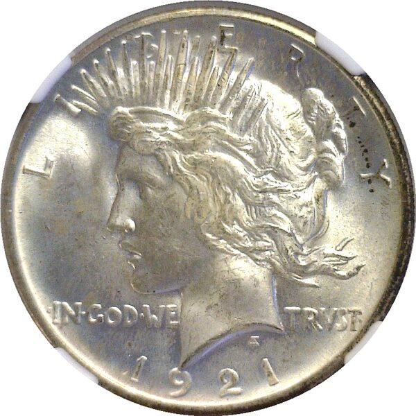 1921  Peace Dollar.  -  NGC MS-64+. - Image 2