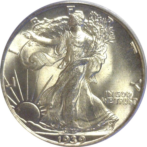 1939-S.  Walking Liberty Half Dollar.  -  PCGS. MS-66. CAC - Image 2
