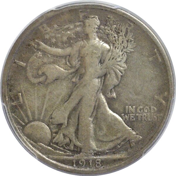 1918-D.  Walking Liberty Half Dollar.  -  PCGS. VF-25. - Image 2