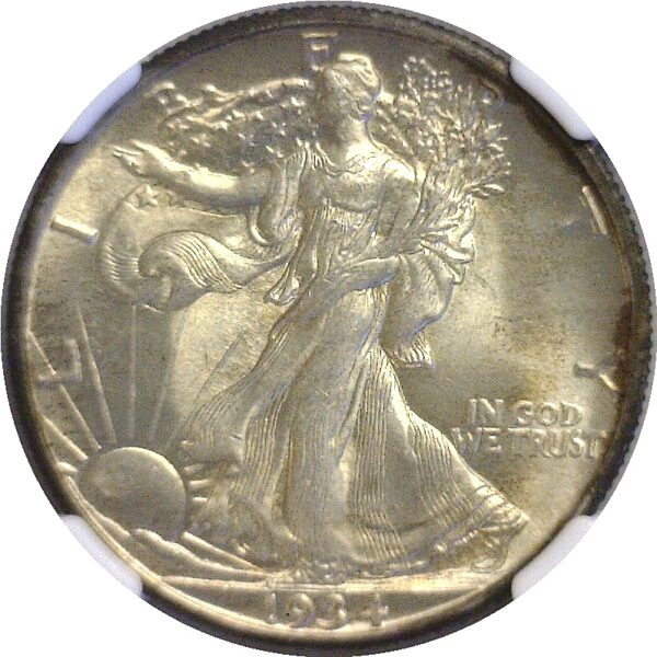 1934-S  Walking Liberty Half Dollar.  -  NGC MS-63. - Image 2