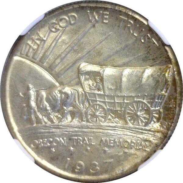 1937-D. Oregon Trail Commemorative Half Dollar.  -   NGC MS-67. - Image 3