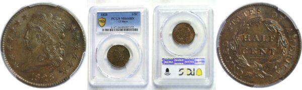 1828.  PCGS. MS-64. BN.
