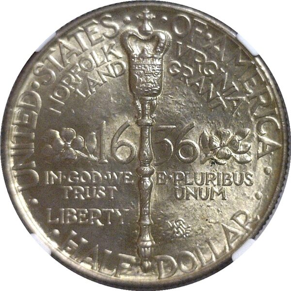 1936.  Norfolk Commemorative Half Dollar.  -  NGC. MS-66. - Image 3