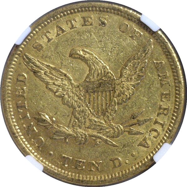 1842. $10 Liberty  -  NGC. AU-55. - Image 3