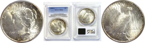 1926-S.  Peace Dollar.  -  PCGS. MS-64.