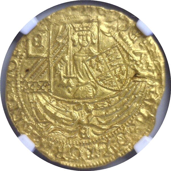 (1461-70) .  England. 1/2 Ryal. NGC. MS-62. - Image 2