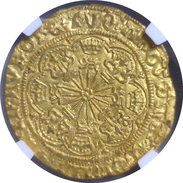 (1461-70) .  England. 1/2 Ryal. NGC. MS-62. - Image 3