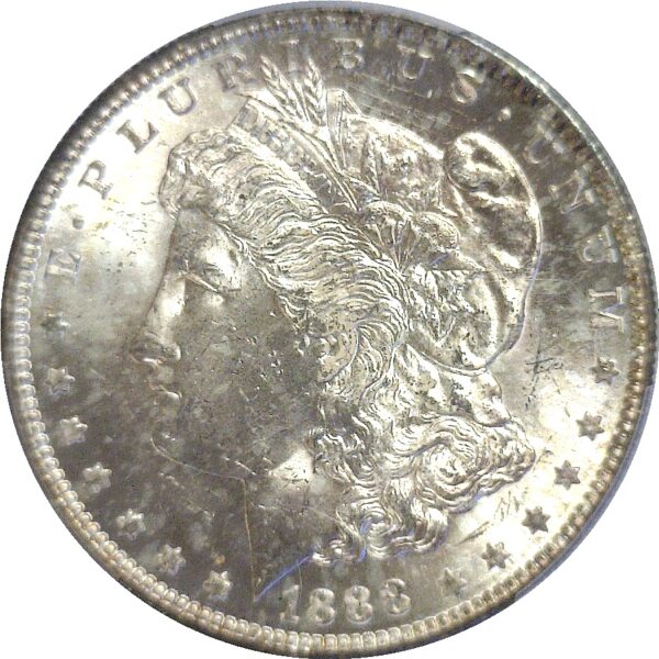 1888-S  Morgan Dollar.  -  PCGS MS-62. - Image 2