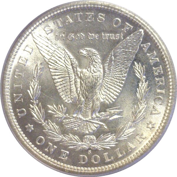 1885-S.  Morgan Dollar.  -  PCGS. MS-64. CAC - Image 3