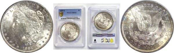 1888-S  Morgan Dollar.  -  PCGS MS-62.