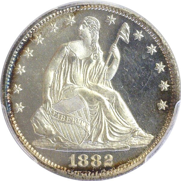 1882  Seated Liberty Half Dollar.  -  PCGS PR-65. CAM. - Image 2
