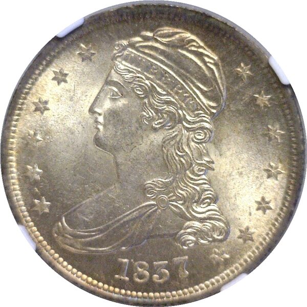 1837  Bust Half Dollar.  -  NGC MS-65. - Image 2