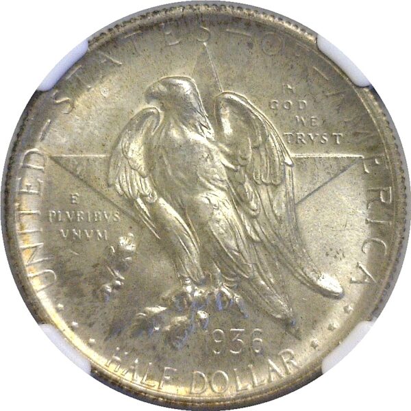 1936.  Texas Commemorative Half Dollar.  -  NGC MS-67+. - Image 2
