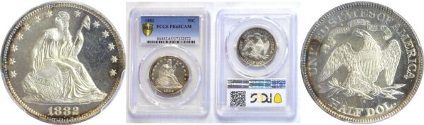 1882  Seated Liberty Half Dollar.  -  PCGS PR-65. CAM.