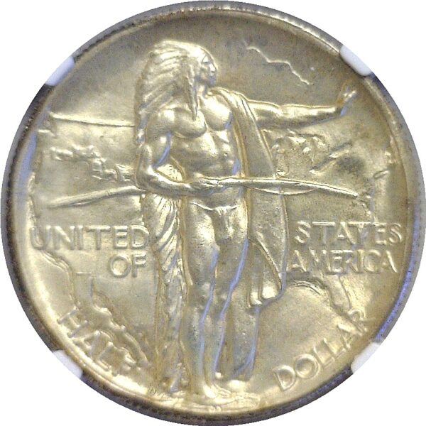 1933-D.  Oregon Trail Silver Commemorative Half Dollar.  - NGC. MS-67. - Image 2
