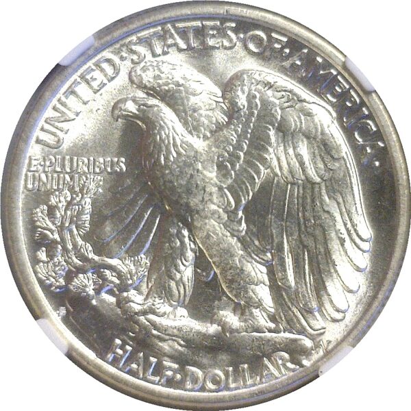 1927-S.  Walking Liberty Half Dollar.  -  NGC. MS-64. - Image 3