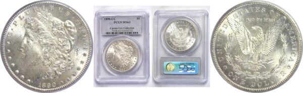1890-CC .  Morgan Dollar.  -  PCGS. MS-63.