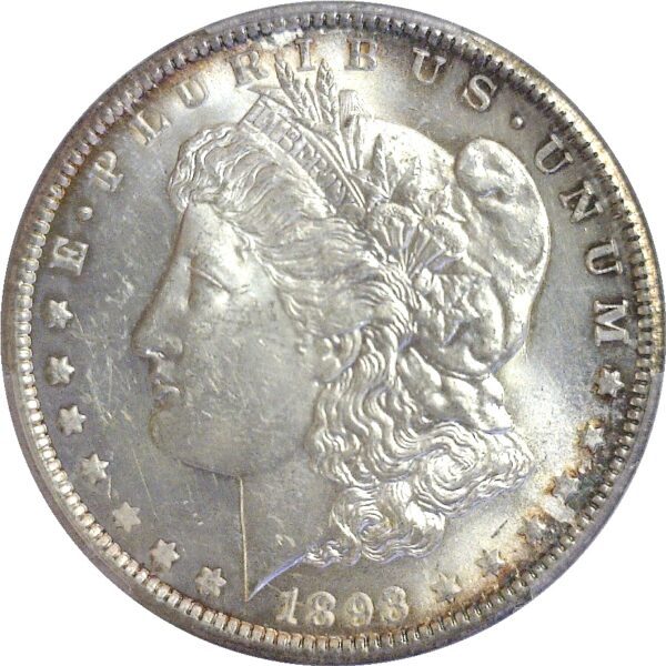 1893-CC Morgan Dollar.  PCGS MS-62 - Image 2