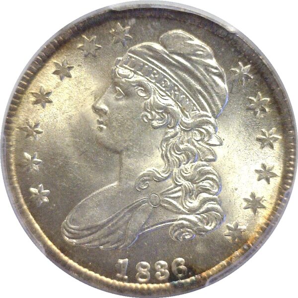 1836  Bust Half Dollar.  -  PCGS MS-64. - Image 2