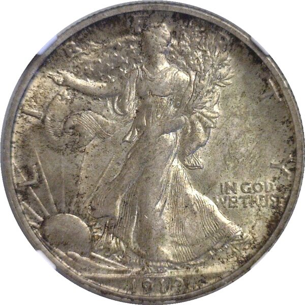 1919-S.  Walking Liberty Half Dollar.  -  NGC. AU-58. CAC - Image 2