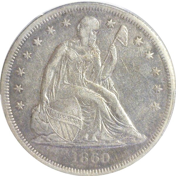 1860-O.  Seated Liberty Dollar.  -  PCGS. XF-40. - Image 2