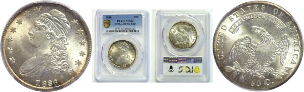 1836  Bust Half Dollar.  -  PCGS MS-64.
