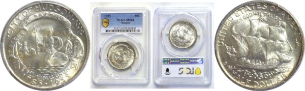 1935. Hudson Commemorative Half Dollar.  -   PCGS. MS-64.