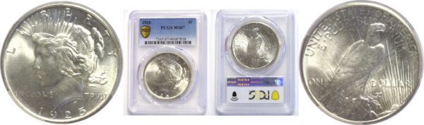 1925.  Peace Dollar.  -  PCGS. MS-67.