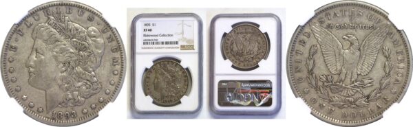 1893  Morgan Dollar.  -  NGC XF-40.