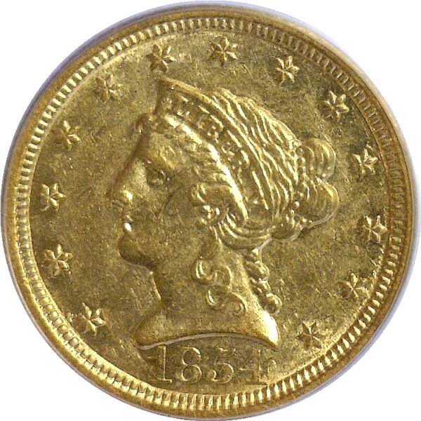 1854-O $2 1/2 Liberty - PCGS AU-50 - Image 2