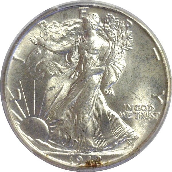 1942.  Walking Liberty Half Dollar.  -  PCGS. MS-65. - Image 2