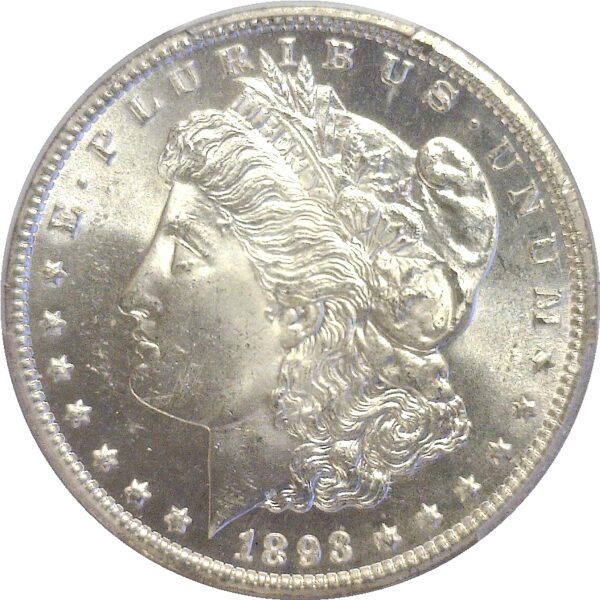 1893-CC . Morgan Dollar.  -  PCGS. MS-65. - Image 2