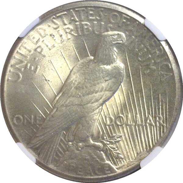 1927.  Peace Dollar. NGC. MS-64. CAC - Image 3