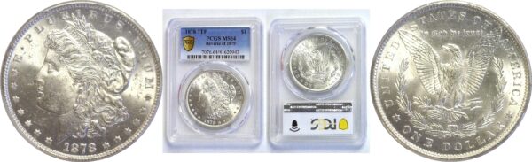 1878-7TF.  Morgan Dollar. PCGS. MS-64.