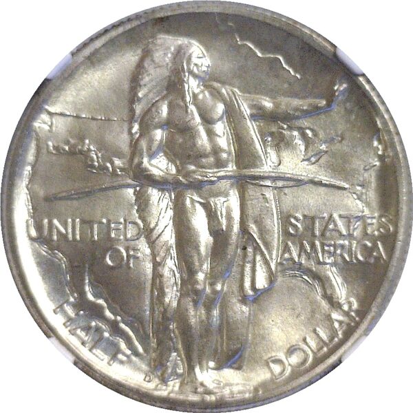 1939-D Oregon Trail Commemorative Half Dollar.  -   NGC MS-68. - Image 2