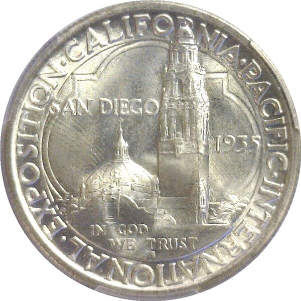 1935-S. San Diego Commemorative Half Dollar.  -  PCGS. MS-65. - Image 3