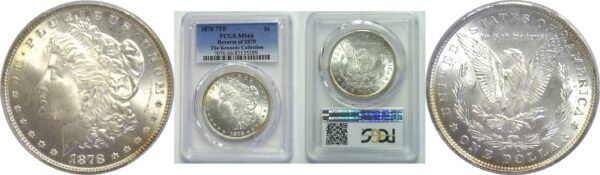 1878-7TF.  Morgan Dollar.  -  PCGS. MS-66.